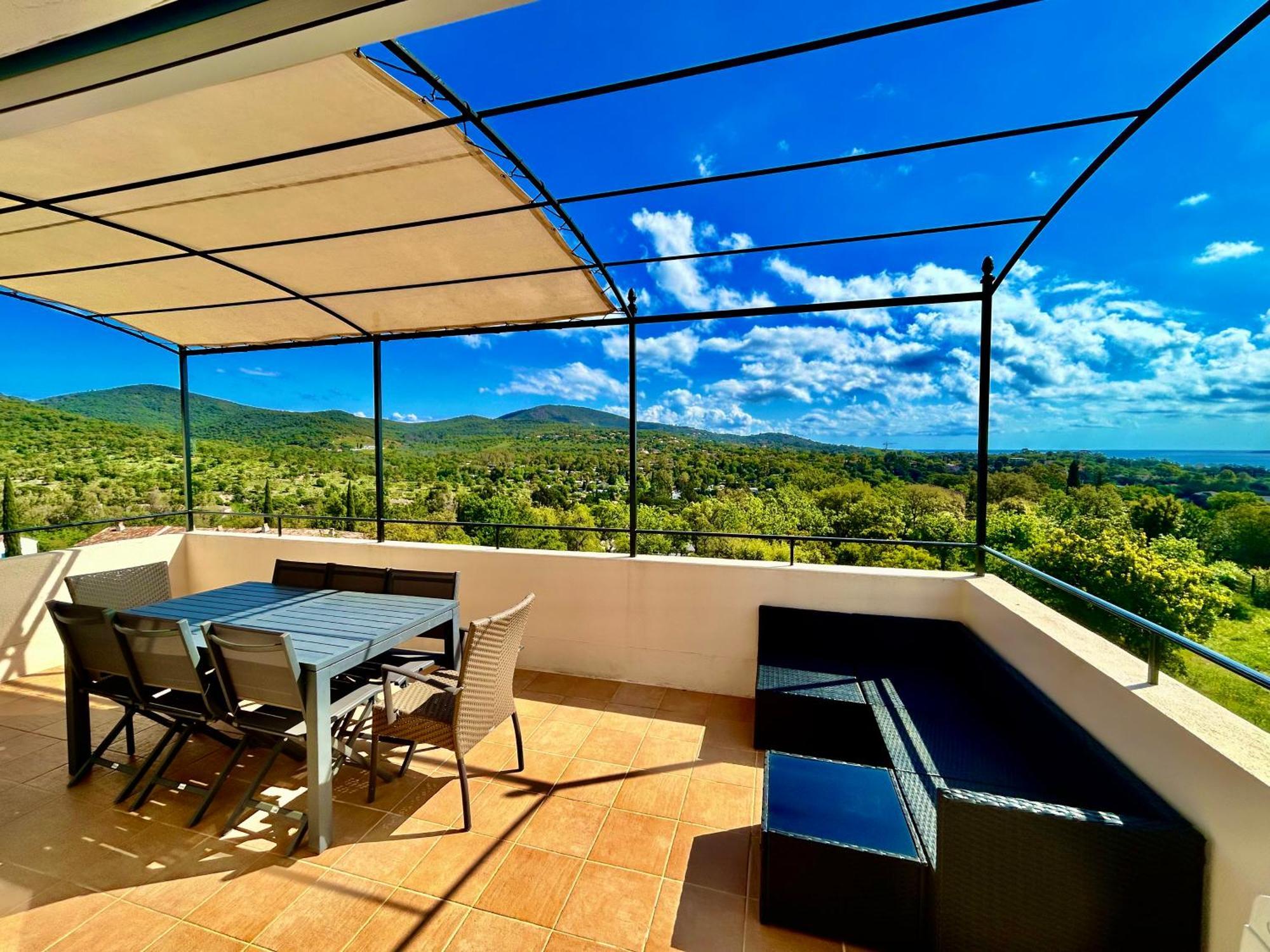 Les Restanques Vue Mer Pressoir 3131 Grimaud Exteriör bild