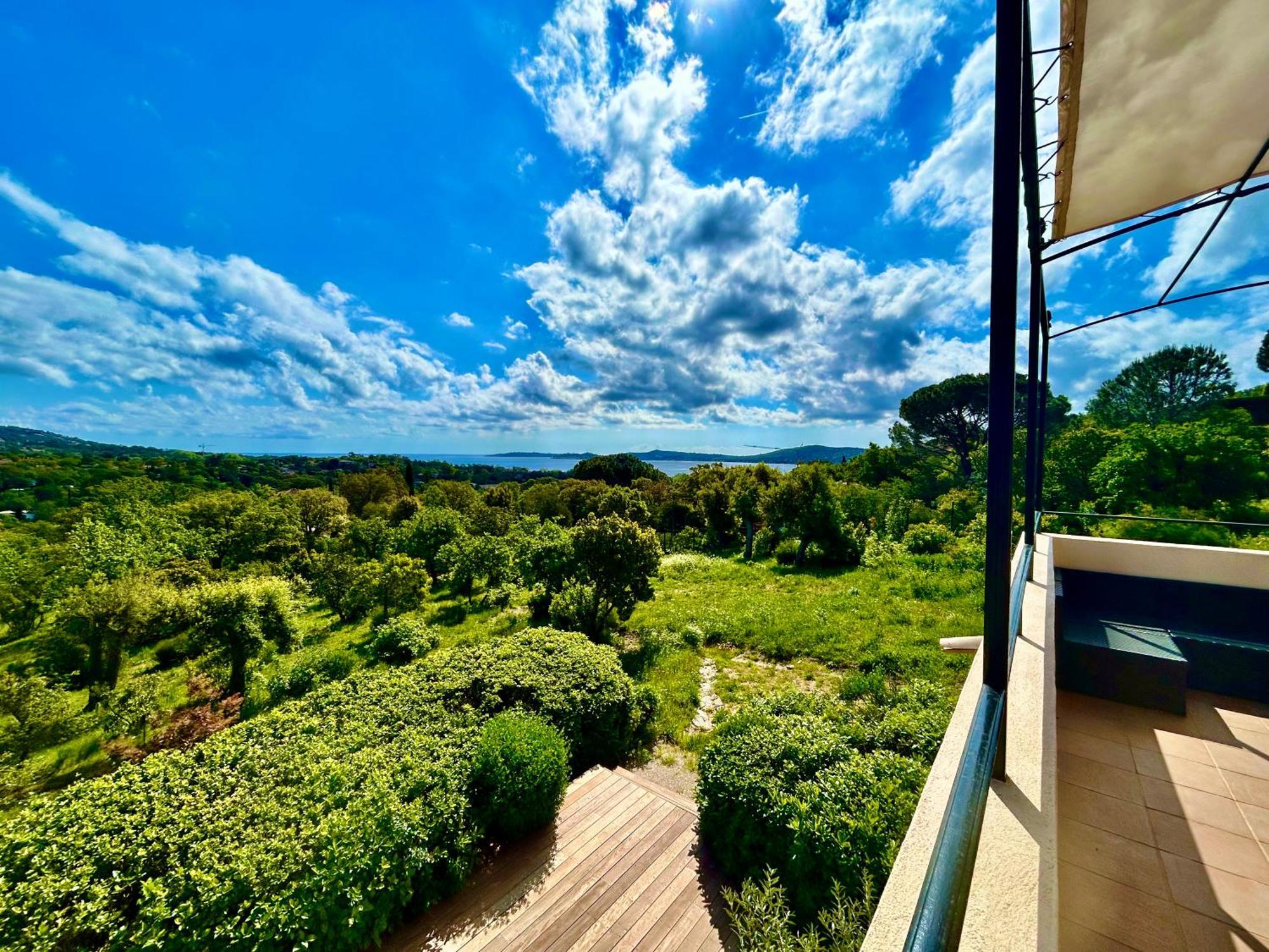 Les Restanques Vue Mer Pressoir 3131 Grimaud Exteriör bild